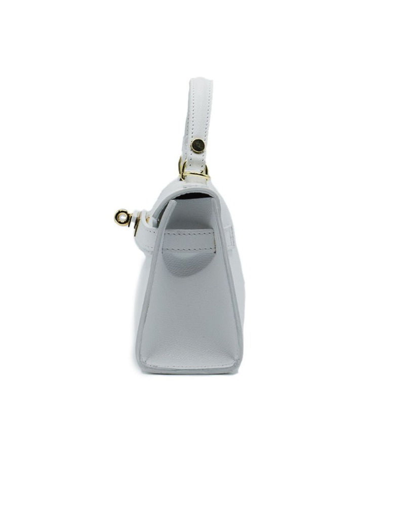 Borsa - Mini Cloud Bianco - Vera Pelle