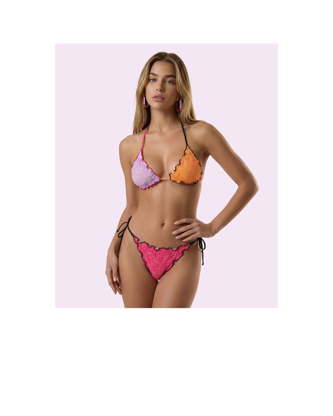 Bikini con slip regolabile - F**K