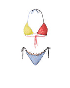 Bikini con slip regolabile - F**K