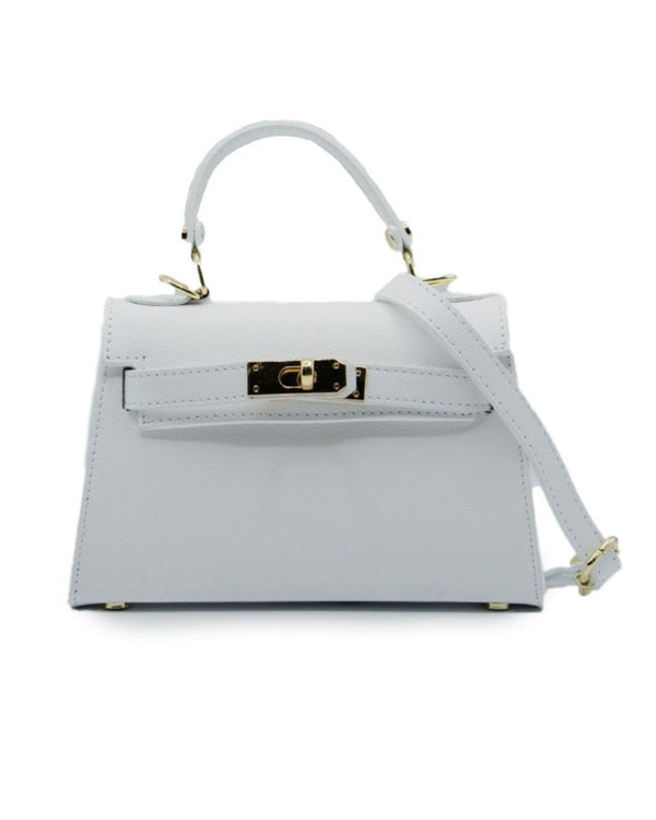Borsa - Mini Cloud Bianco - Vera Pelle
