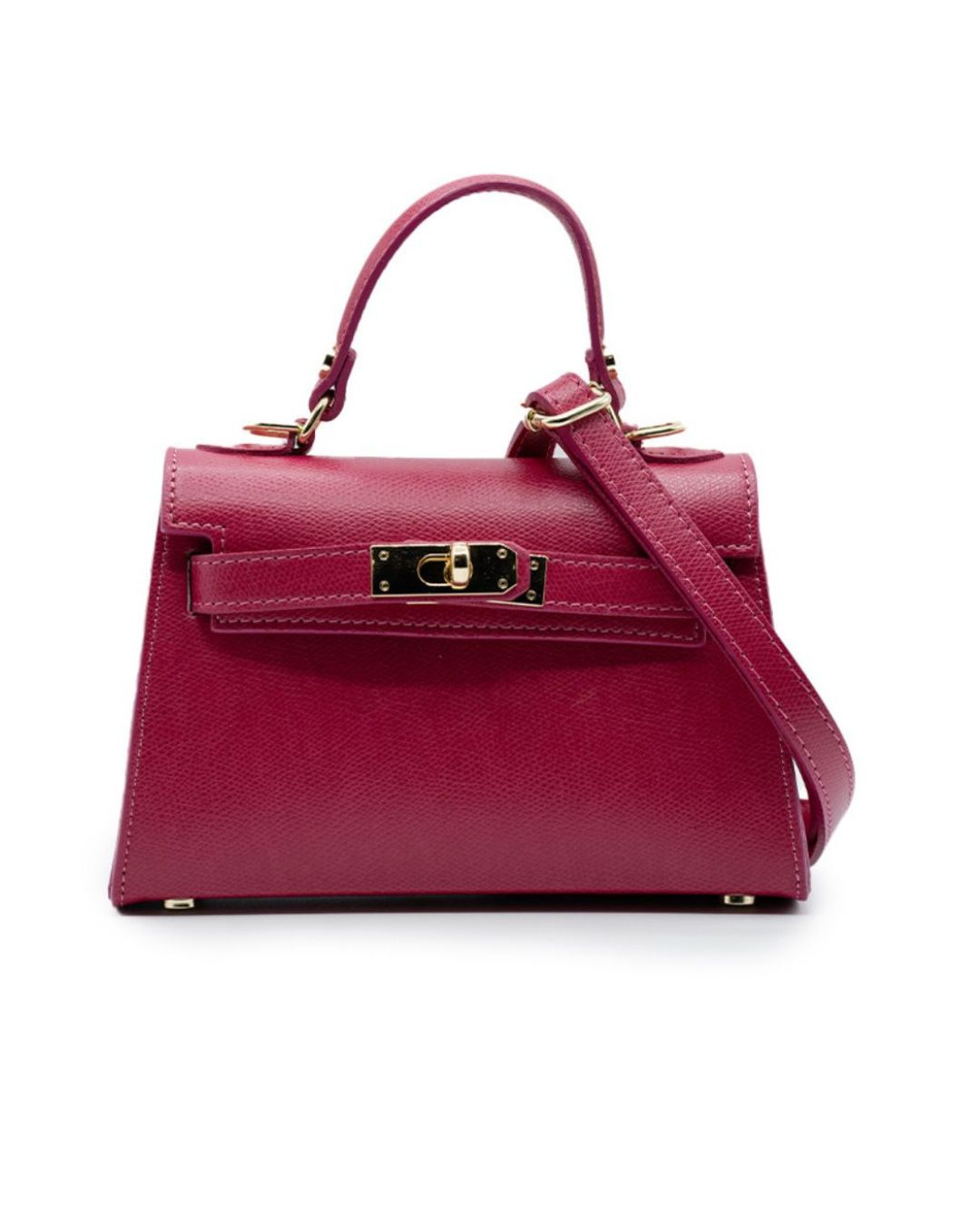 Borsa - Mini Cloud Fuxia - Vera Pelle