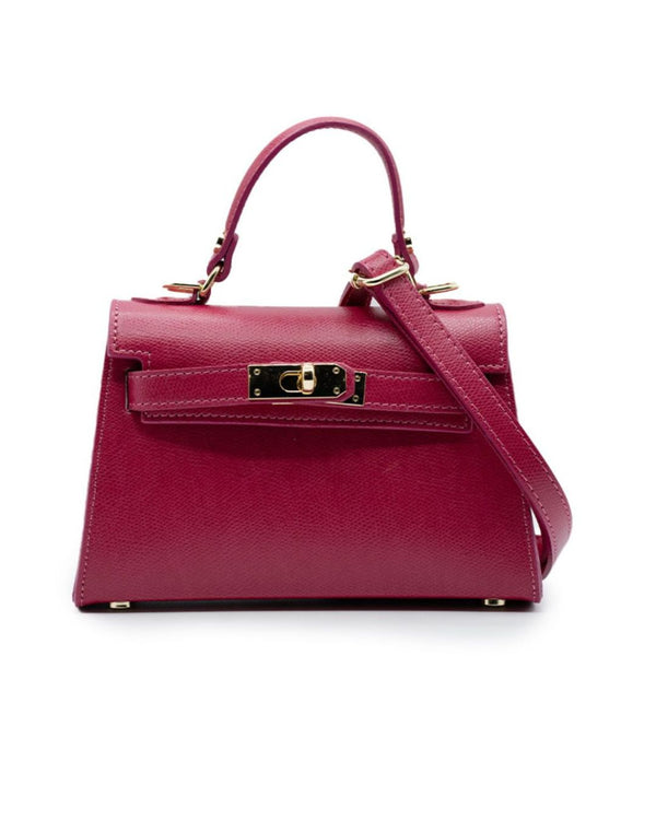 Borsa - Mini Cloud Fuxia - Vera Pelle