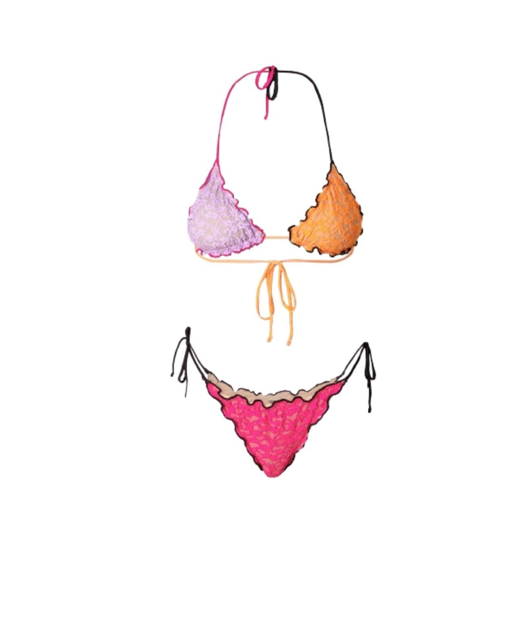 Bikini con slip regolabile - F**K